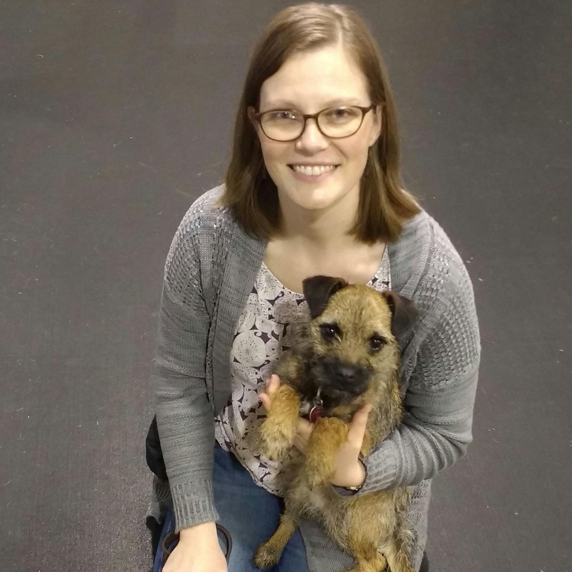 Casey Knox, DVM and her dog Nibs